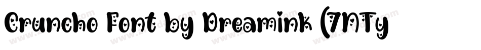Cruncho Font by Dreamink (7NTypes)字体转换